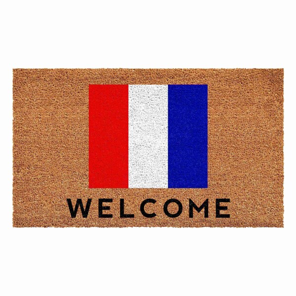 Calloway Mills Personalized Door Mat, Blue, Red, White, Black, Natural, 24 in W x 36 in L 108122436T - main